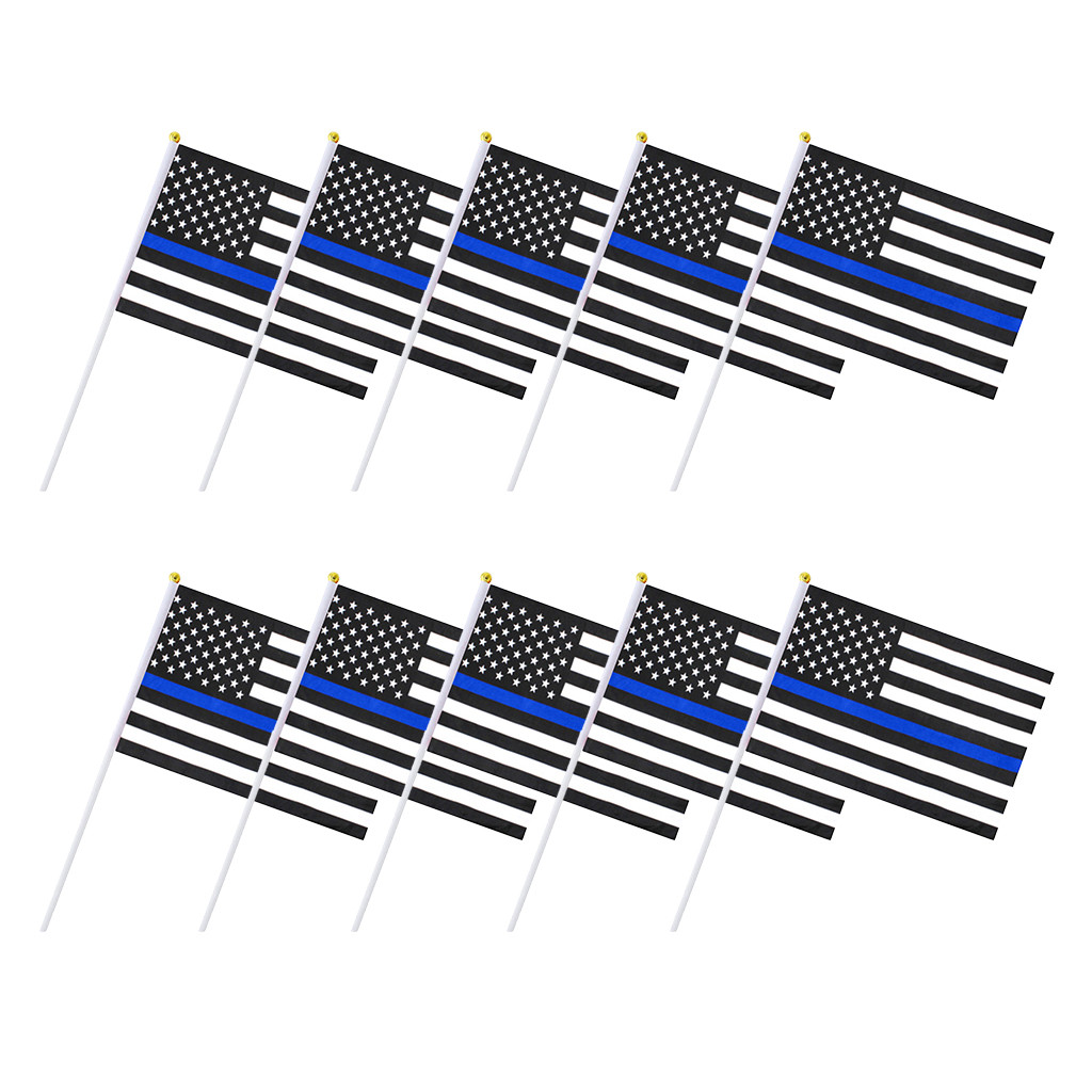 Siaonvr Small American Flags on Stick /Small US Flags/Handheld American