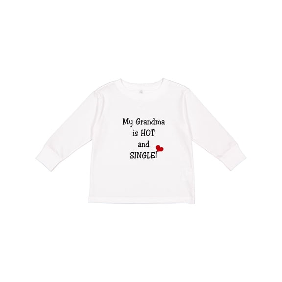 Inktastic Single Grandma Boys or Girls Long Sleeve Toddler T-Shirt