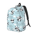 thumbnail image 2 of Daiia Cute Panda Bear Vintage Canvas Backpack for Men and Women ,Hiking Backpack,Travel Laptop Bag for School,Large Capacity Backpack, 2 of 8