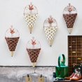 thumbnail image 3 of Flower Pot High Hardness Rust-proof Iron Wall Hanging Artificial Flower Basket Decoration for Home, 3 of 9
