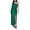 Green, variant on Lenpel Women's Elegant Cocktail Dress One Shoulder Long Sleeve Split Ruched Maxi Dresses Party Wrap Dresses