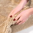 thumbnail image 2 of Crochet Bath Runner, 22 by 60-Inch, Linen, 2 of 5