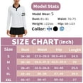 thumbnail image 3 of Women’s Colorblock Golf Polo Shirt Long Sleeve Collared V-Neck Quick Dry Tennis Top with UV Protection, 3 of 5
