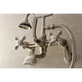 thumbnail image 4 of Wall-Mount Clawfoot Tub Faucet, Brushed Nickel, Tub Wall Mount AE57T8, 4 of 5