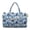 Blue Tropical Palm Tree, variant on Quilted Travel Duffel Bag Weekender Overnight Bag for Women Men Blue Tropical Palm Tree Print Lightweight Luggage Bags Women Hospital Bag for Labor & Delivery