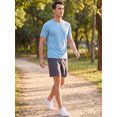thumbnail image 2 of INSPIRE CHIC Men's Athletic T-Shirt Short Sleeve Crew Neck Running T-Shirts M Blue, 2 of 5