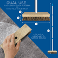 thumbnail image 2 of Lola Products Deck Scrub Brush Broom, 9" x 3.5" Wide, Palmyra Bristles, 1 Count, 2 of 7
