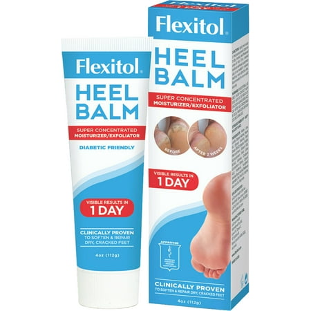 Foot Balm 2 Oz Tin - Flexitol Heel Balm 4 oz (Pack of 2)
