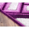 thumbnail image 3 of L Baiet SD439Z28 2 x 8 ft. Tillie Shag Runner Rug, Purple, 3 of 6