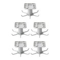 thumbnail image 1 of maskred 1/2/3/5 1111Fourone Rotating Hanging Holder Rotatable Hanger for Spoon Multifunctional Kitchen Hanging Holder Gray 5PCS, 1 of 6
