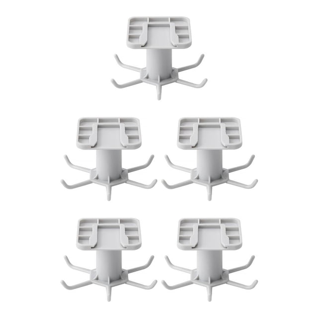 maskred 1/2/3/5 1111Fourone Rotating Hanging Holder Rotatable Hanger for Spoon Multifunctional Kitchen Hanging Holder Gray 5PCS