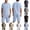 Army Green, variant on CHUMUD Cotton Linen 2 Piece Sets for Men Half Button Collared Short Sleeve Shirts and Drawstring Shorts Walking Suits Summer Trendy Vacation Casual Outfits