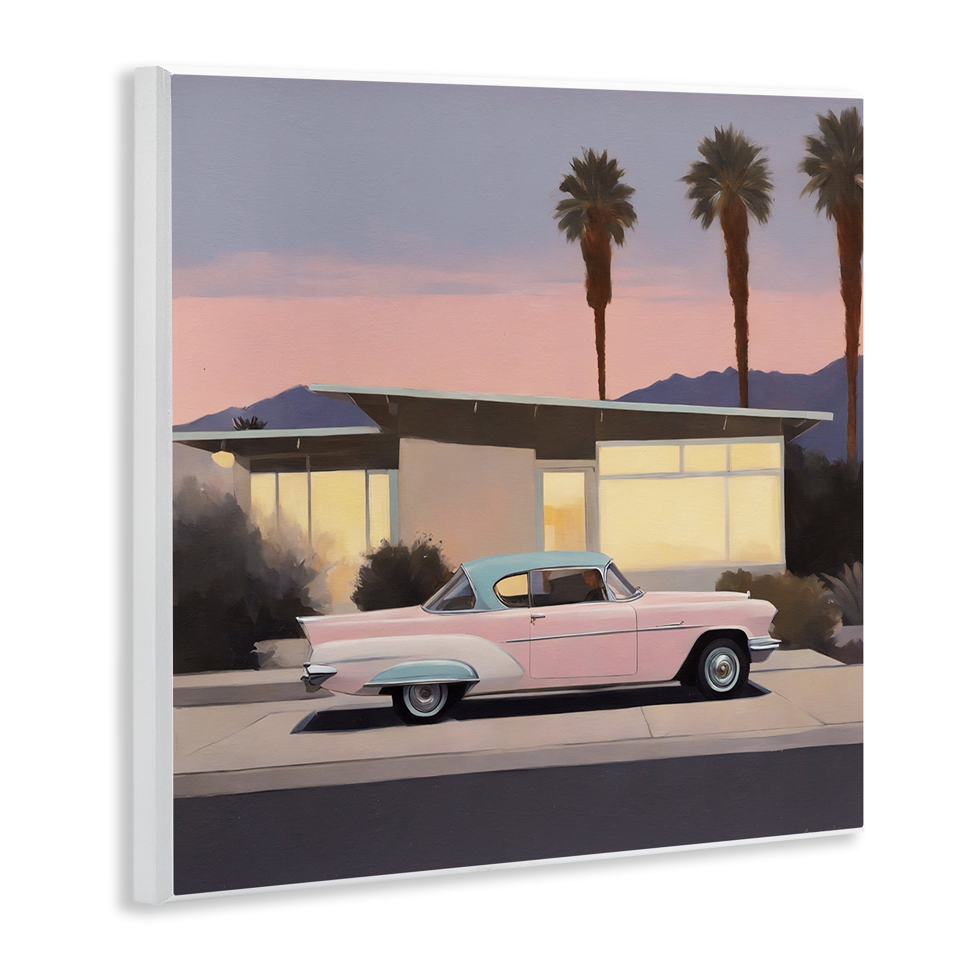 Stupell Industries California Classic Car Transportation Painting Unframed Art Print Wall Art, 12 x 12