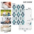 thumbnail image 6 of Yayeee 2 Pack Hand Towels for Bathroom 100% Cotton 16" x 28" Kitchen Towel, Blue Mosaic Pattern, 6 of 7