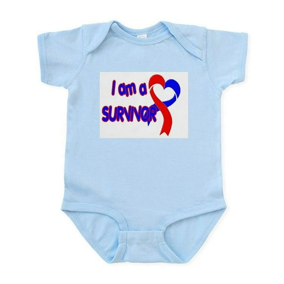 CafePress - I AM A CHD SURVIVOR Infant Bodysuit - Baby Light Bodysuit, Size Newborn - 24 Months