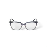 Walmart Womens MC014 Nyobi Square Prescription Eyeglasses with Case, Gray Pink