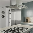thumbnail image 4 of Streamline 30 in. Maddaloni Ductless Island 350 CFM Range Hood in Brushed Stainless Steel with Mesh Filters, Touchpad Control, LED Lights, 4 of 17