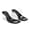 Black Clear, variant on Women's Clear Open Square Toe Heels Transparent Strap Block Heel Slip on Sandals for Summer Parties Daily Wear