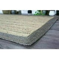 thumbnail image 2 of Beige Grey Border Rectangle Shape Rug Hand Braided Living Room Area Rug Kitchen Outdoor Indoor Garden Rag Rug Carpet 9x12" Sq Feet, 2 of 5