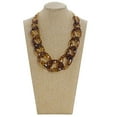 thumbnail image 7 of BOCAR Statement Chunky Acrylic Chain Link Choker Necklace Fashion Women Collar Necklaces Acrylic Resin Chain Necklace(N0097-Tortoiseshell), 7 of 7