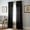 Black, variant on Pauline Semi-Sheer Window Curtain Panel with Rod Pocket Top, Black, 54 x 63"