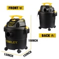 thumbnail image 3 of Aspirador húmedo y seco Stanley SL18115P 18.9L 4HP AC 4.0 HP Negro, 3 of 9