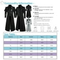 thumbnail image 2 of Halloween Costume Dress Midcentury Gothic Steampunk Tailcoat Jacket Black Brocade Coat, 2 of 4