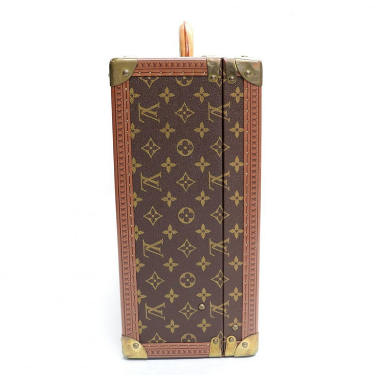Authenticated used Louis Vuitton Cotoville 50 Monogram Trunk Brown Hard Case Attache Bag Gold Hardware Louis Vuitton, Men's, Size: (HxWxD): 37cm x