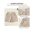 thumbnail image 5 of CARETOO Toddler Boy Summer Short Clothes Sets Hooded Tee Matching Shorts Set 2PCS 1-5T Little Boys Cotton Fabric Casual Sporty Outfits, 5 of 7