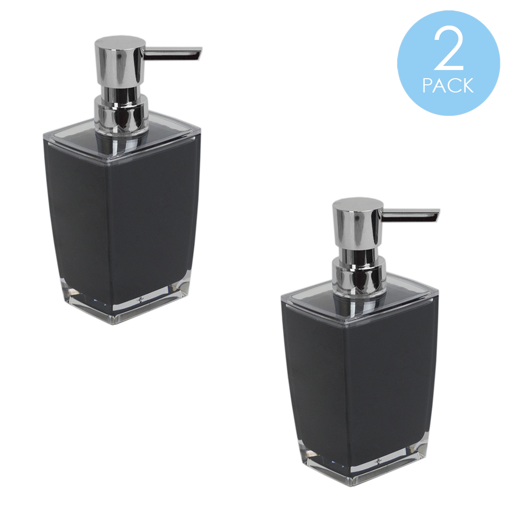 Acrylic Plastic 10 oz. Hand Soap Dispenser with RustResistant Brushed