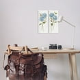 thumbnail image 2 of Stupell Industries Blue Hydrangea Long Stems Soft Vintage Florals, 7 x 17,Design by Nan, 2 of 5