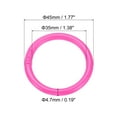 thumbnail image 2 of Uxcell 1.8" OD 1.4" ID Loose Leaf Rings Binder Ring Plastic O Rings for Book Scrapbook, Pink 50 Pack, 2 of 6