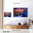 thumbnail image 4 of Elephant Stock Philadelphia Sunset Horizon Wall Art - Horizontal Canvas Wall Art - Living Room Wall Decor - City Canvas - Pink And Purple Decor - 12" x 8", 4 of 8