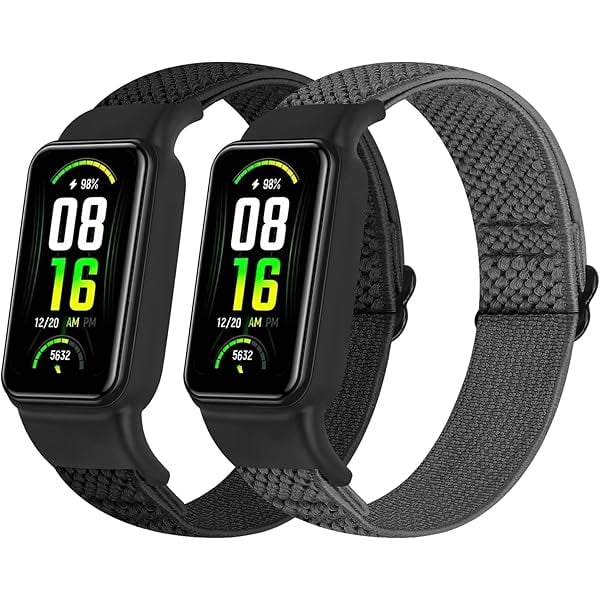 wonima11 Solo Loop Elastic Nylon Bands Only Compatible with Amazfit Band 7 Straps,Soft Adjustable Stretchy Sport Replacement Strap for Amazfit Band 7 for Men Women