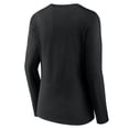 thumbnail image 3 of Women's Black Cincinnati Reds Fastball Long Sleeve V-Neck T-Shirt, 3 of 3