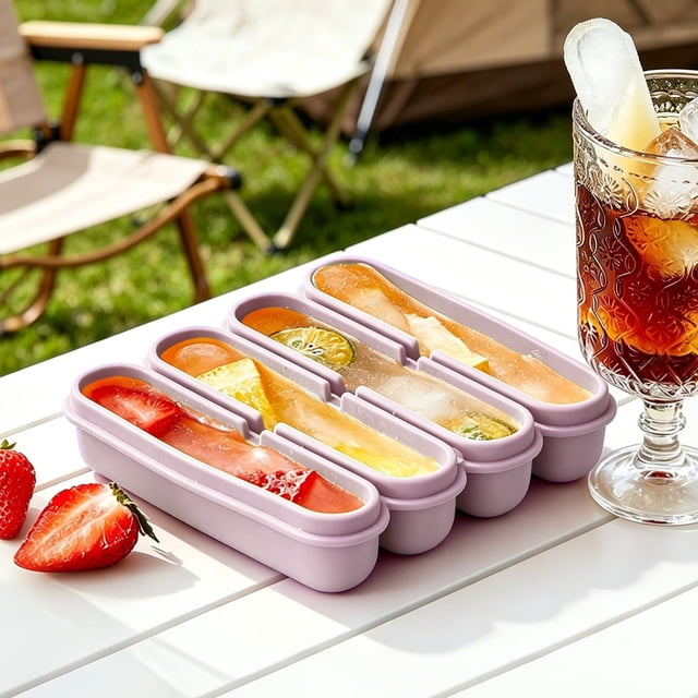 Tong Silicone Ice Stick Tray Flexible Bar For Cocktails Whisky Beverages Pool Party Kitchen Home Use