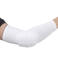 thumbnail image 4 of Protector deportivo, coderas de seguridad, protector de mano, brazo, soporte para codo de baloncesto, blanco, L, 4 of 8