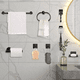 thumbnail image 2 of 15pzs Juego De Accesorios De Baño Completo 304 Inoxidable Negro, 2 of 5