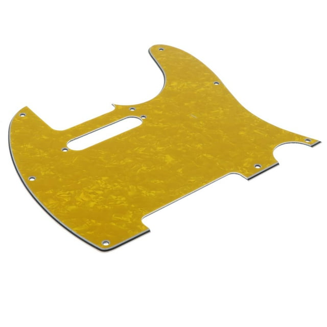 Protector de placa antirayaduras de 3 capas para guitarra eléctrica Amarillo