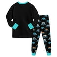 thumbnail image 5 of KPOPLK Toddler Baby Boys Pajamas Winter Truck Print Long Sleeve Pjs Sleepwear Kids Loungewear Shirt Pants Sets Clothes Mint Green Size 6-7 Years, 5 of 6