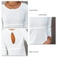 thumbnail image 5 of Mujeres waffle knit camiseta espalda ahueca hacia fuera crewneck manga larga Top casual cómodo camisa para el uso diario, 5 of 6