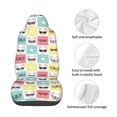 thumbnail image 4 of Wukai Cute French Bulldog Full Set Car Seat Covers with Soft Padding Universal Auto Front Seats Protector and Cushion Mat, 4 of 5