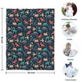 thumbnail image 4 of DarkBlue Colorful Dinosaurs Pattern Blanket,Comfortable Soft Flannel Throw Blanket,All Season,Warm Lightweight Blankets for Sofa Bed Couch Living Room Chair,30"x40", 4 of 4