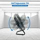 thumbnail image 4 of TEMPWARE Ventilador de piso industrial de alta velocidad de 20 pulgadas, ventiladores de piso de cuna de metal de alta resistencia de 3 velocidades con inclinación de 360° para almacén, taller, garaje, 4 of 5