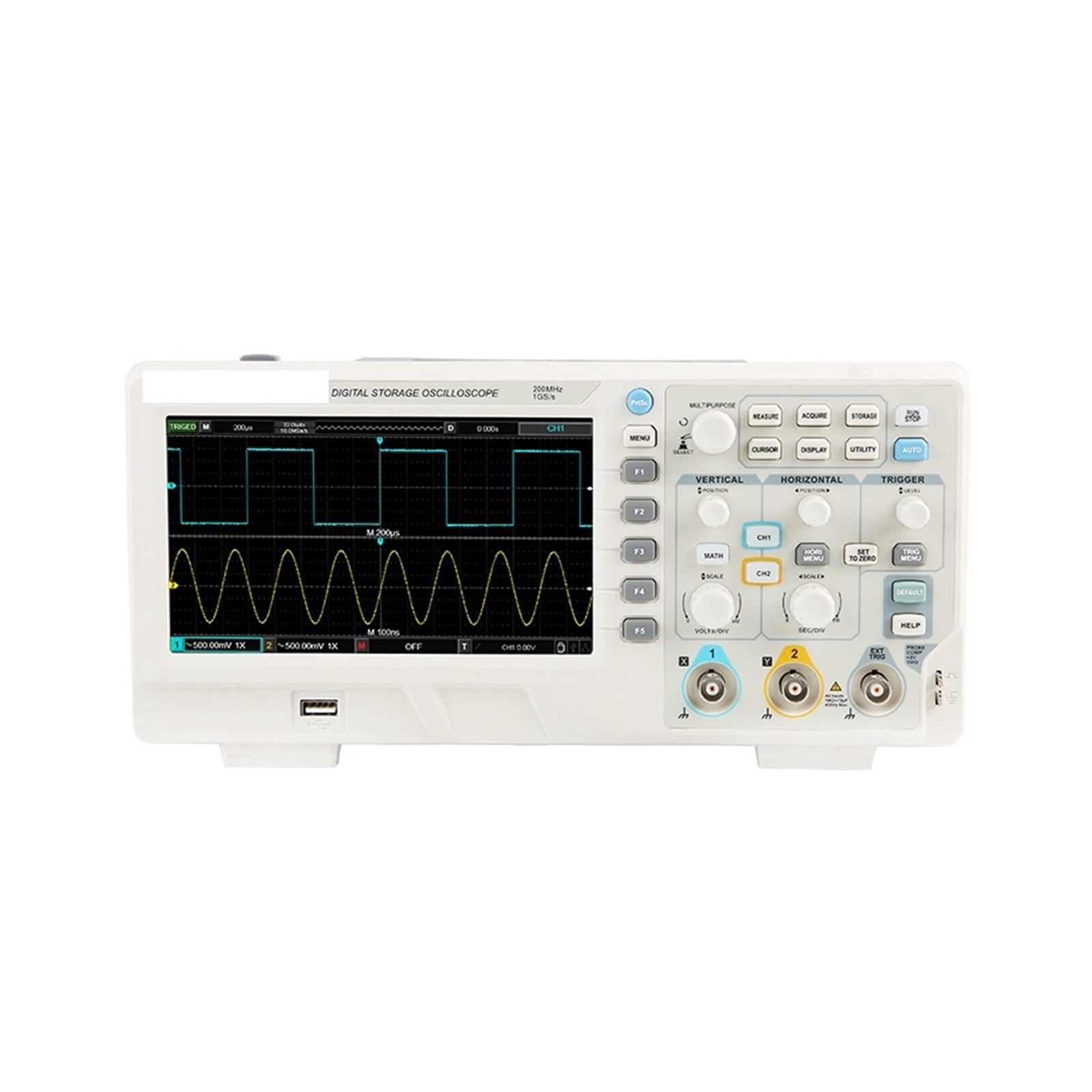 Digital Oscilloscope USB UTD2202 Dual Channel 200Mhz 1G Sampling Rate High Voltage Probe Portable Osciloscopio ,Professional Designed