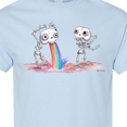 thumbnail image 4 of Inktastic Skeleton Pukes Rainbow T-Shirt, 4 of 5