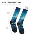thumbnail image 2 of Picia Ice Blue Ocean Cute Dolphin Printed Sports Compression Socks - 15-20mmHg Graduated Compression, High-Performance Soft and Breathable Socks for Men and Women, 2 of 5