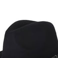 thumbnail image 5 of Meidiya Unisex Fedora Hat Felt Cap Wide Brim Women Men Hats Elegant Fedoras Top Hat with Belt Vintgae Adult Hats Classic Version Chapeau Hats, 5 of 7