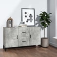 thumbnail image 1 of vidaXL Sideboard Concrete Grey 100x36x60 cm Engineered Wood, 1 of 5