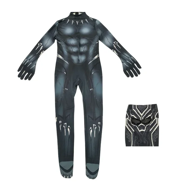 Disfraz de Pantera Negra para adultos y niños, disfraz de superhéroe de anime, disfraz de Wakanda Forever, máscara, monos de Halloween, disfraz nuevo